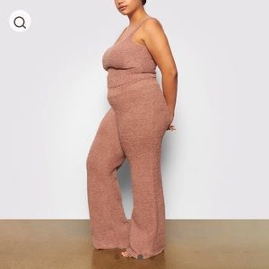 SKIMS Cozy Collection SET , Cozy Knit Pant & Cozy Knit Tank in Rose Clay, 2X/3X